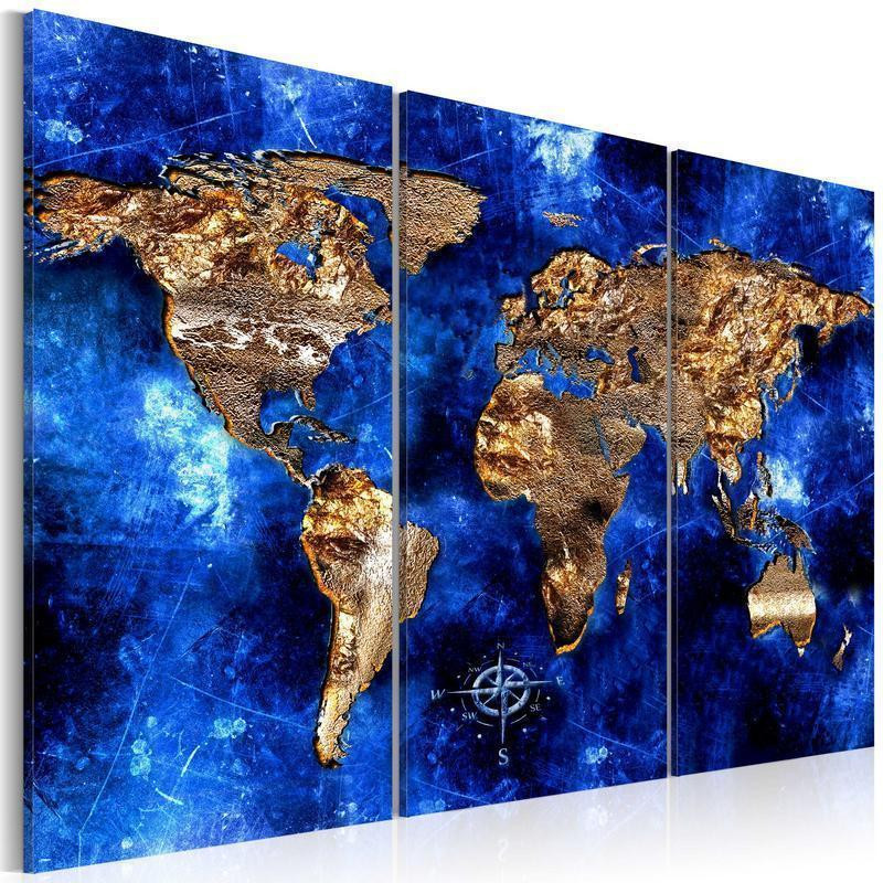 68,00 € Decorative Pinboard - Golden Continents