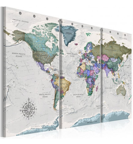 76,00 € Decorative Pinboard - World Destinations (3 Parts)