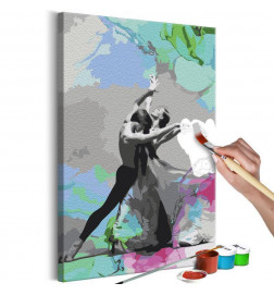 DIY glezna ar diviem dejotājiem cm. 40x60 — iekārtojiet savu māju