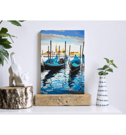 Tableau à peindre par soi-même - Venetian Boats