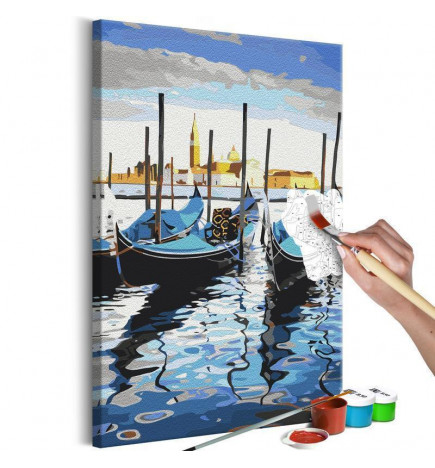 Cuadro para colorear - Venetian Boats