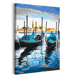 Tableau à peindre par soi-même - Venetian Boats