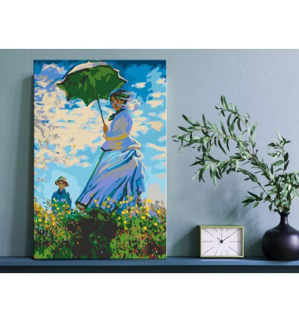 Tableau à peindre par soi-même - Claude Monet: Woman with a Parasol