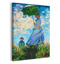 Tableau à peindre par soi-même - Claude Monet: Woman with a Parasol