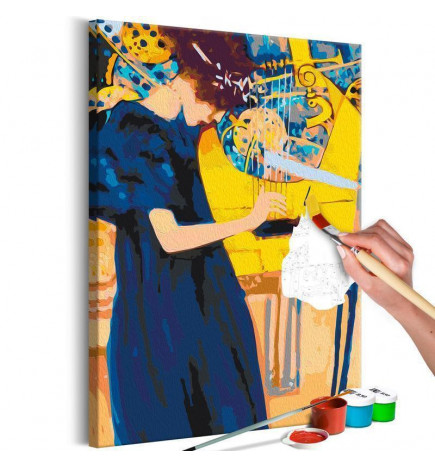 Cuadro para colorear - Gustav Klimt: Music