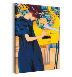 Cuadro para colorear - Gustav Klimt: Music