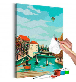 „Pasidaryk pats“ tapyba su jūra ir oro balionu cm. 40x60