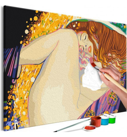 DIY canvas painting - Gustav Klimt: Danae