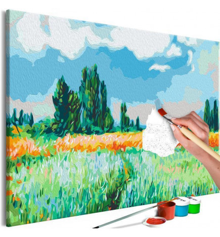 Tableau à peindre par soi-même - Claude Monet: The Wheat Field