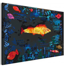 DIY canvas painting - Paul Klee: Goldfish