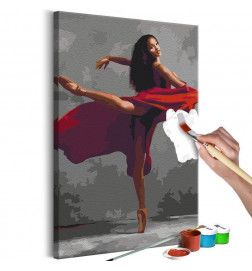 DIY canvas painting - Beautiful Dancer