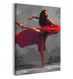 DIY canvas painting - Beautiful Dancer