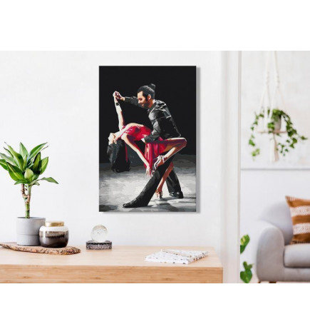 DIY glezna ar dejotājiem cm. 40x60 — iekārtojiet savu māju