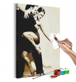 DIY poslikava z dvema strastnima plesalkama cm. 40x60