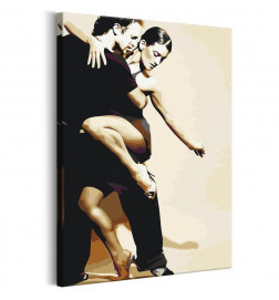 DIY gleznošana ar diviem kaislīgiem dejotājiem cm. 40x60