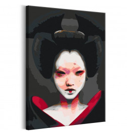 Tableau à peindre par soi-même - Black Geisha