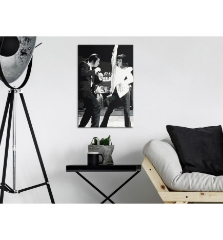 DIY slika z 2 črno-belima plesalkama cm. 40x60