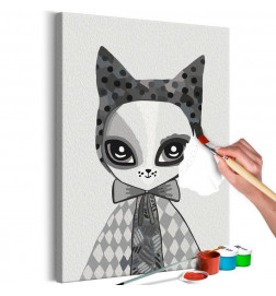 DIY schilderij met een onschuldige kitten cm 40x60