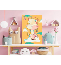 „Pasidaryk pats“ tapyba su žirafos kūdikiu cm. 40x60