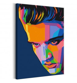 Tableau à peindre par soi-même - Colourful Elvis