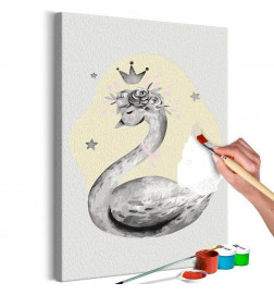 DIY tapyba su balta gulbe cm. 40x60 Įrenkite savo namus