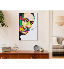 DIY glezna ar ūsainu vīrieti cm. 40x60 Iekārtojiet savu māju