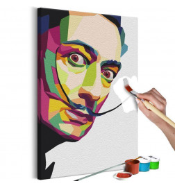 DIY glezna ar ūsainu vīrieti cm. 40x60 Iekārtojiet savu māju