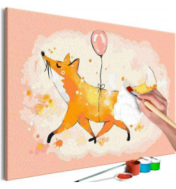 DIY glezna ar lapsu ar balonu cm. 60x40