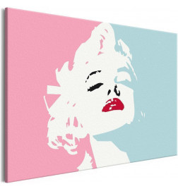 DIY panel met Marilyn monroe cm 60x40 Arredalacasa