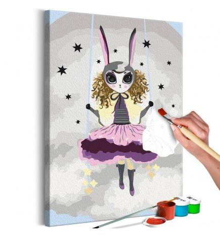 Tableau à peindre par soi-même - Lady Bunny