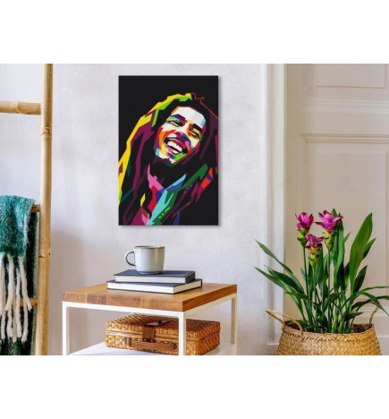 DIY canvas painting - Bob Marley