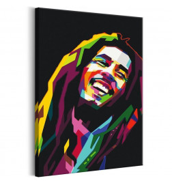 Cuadro para colorear - Bob Marley