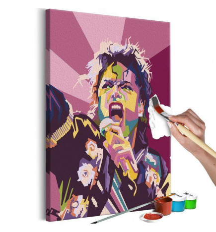 DIY canvas painting - Michael Jackson