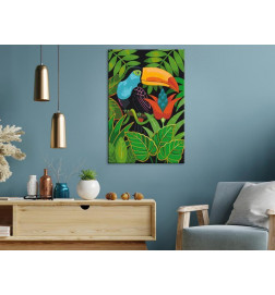DIY canvas painting - Beautiful Toucan