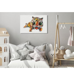 DIY gleznošana ar tīģera mazuli cm. 60x30 - iekārtojiet savu māju