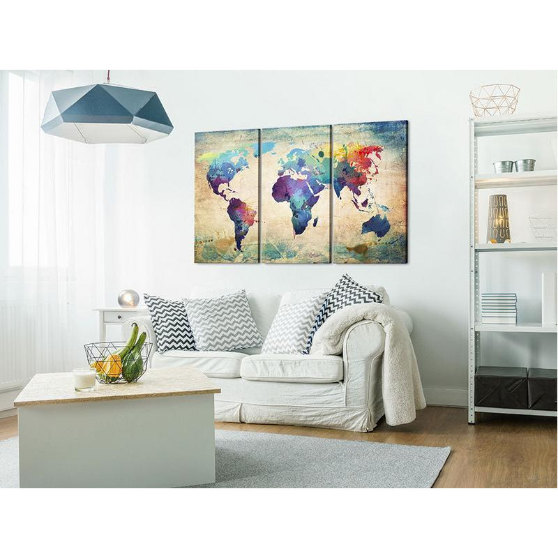 61,90 € Glezna - Rainbow Map (triptych)