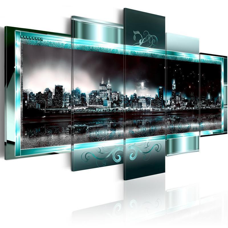 70,90 €Tableau - Turquoise New York: Starry Night