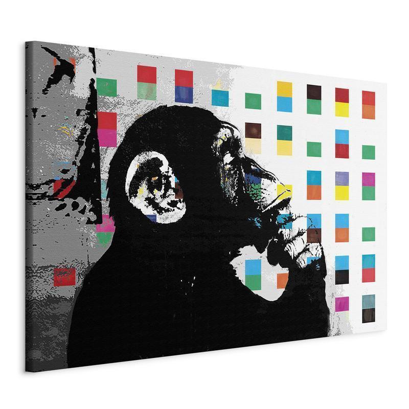 31,90 € Schilderij - Banksy The Thinker Monkey