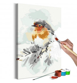 DIY glezna ar mazu putnu cm. 40x60 - MĀJAS MĒBELES