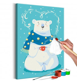 DIY panel met een beer cm 40x60