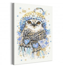 Cuadro para colorear - Cold Owl