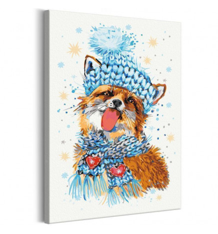 DIY canvas painting - Impish Fox