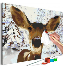 Quadro pintado por você - Friendly Deer