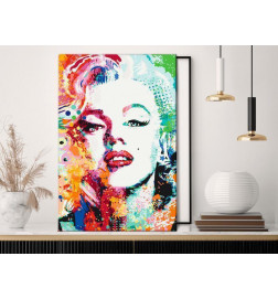DIY Painting With Marilyn Monroe CM 40x60 in kleur