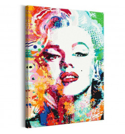 DIY okvir z Marilyn Monroe Cm. 40x60 v barvah