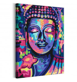Tableau à peindre par soi-même - Buddha's Crazy Colors