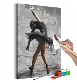 DIY canvas painting - Ballerina Pose