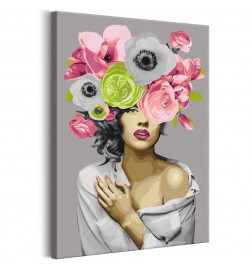 Raamat teed sinuga tüdruk lilled cm. 40x60