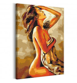 DIY canvas painting - Hot Woman