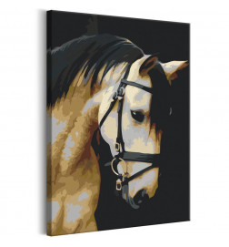 DIY slika z belim konjem cm. 40x60 OPREMI DOM